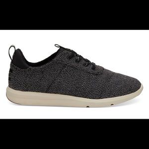 TOMS Women’s Black Terry Sneakers Size 12